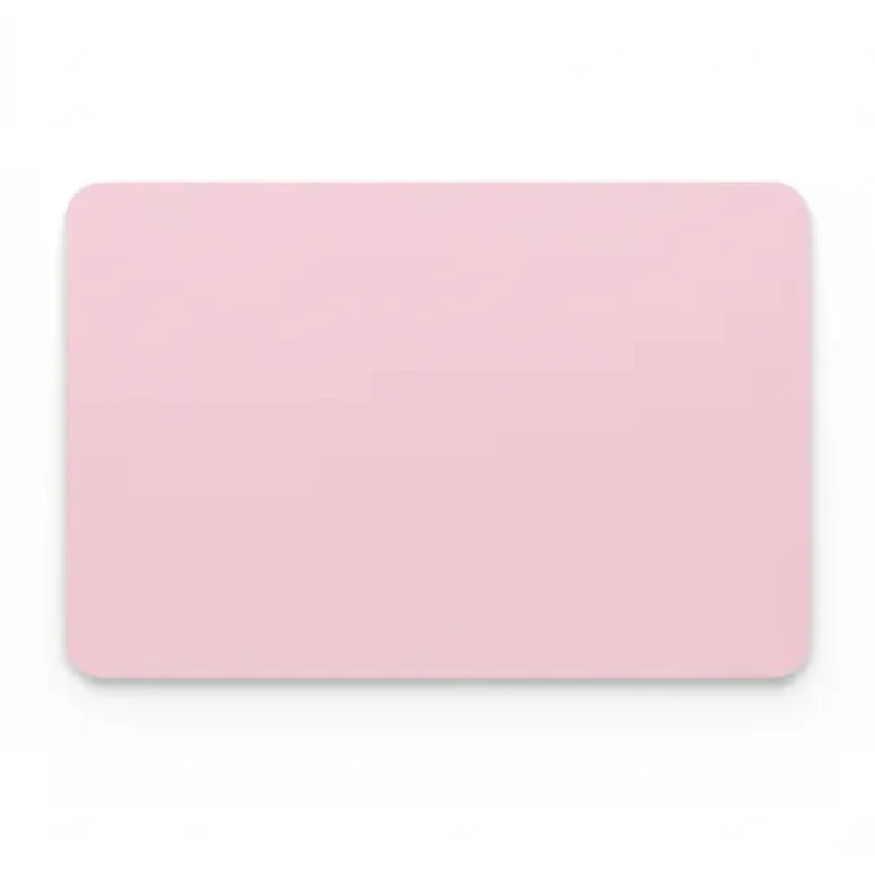Pastel Pink Mouse Pad — Minimalist Solid Colour 9.8 × 11.4 in | PopMyPad