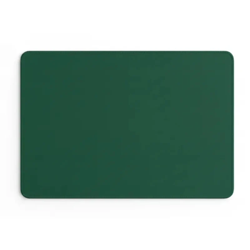 Forest Green Mouse Pad — Minimalist Solid Colour 9.8 × 11.4 in | PopMyPad