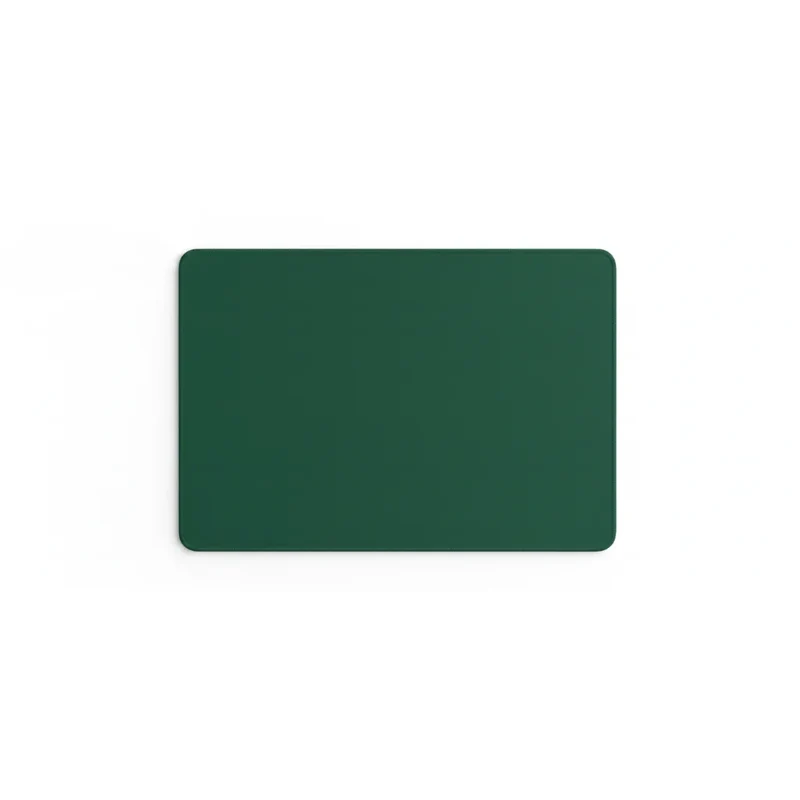 Forest Green Mouse Pad — Minimalist Solid Colour 9.8 × 11.4 in | PopMyPad
