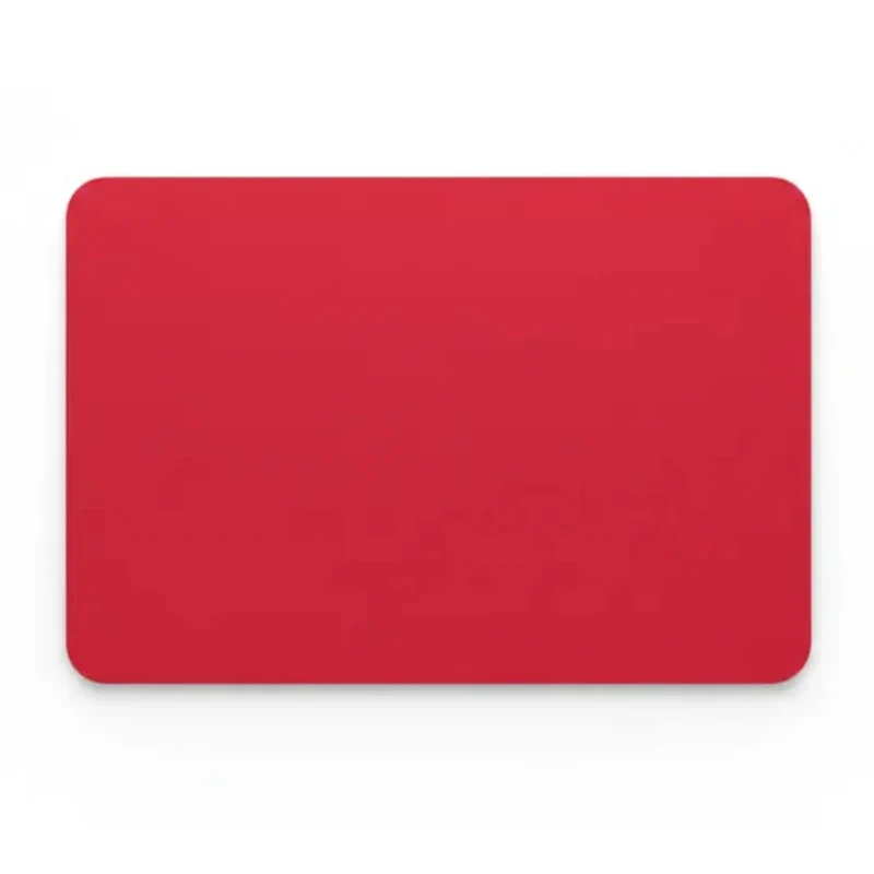 Red Mouse Pad — Minimalist Solid Colour 9.8 × 11.4 in | PopMyPad