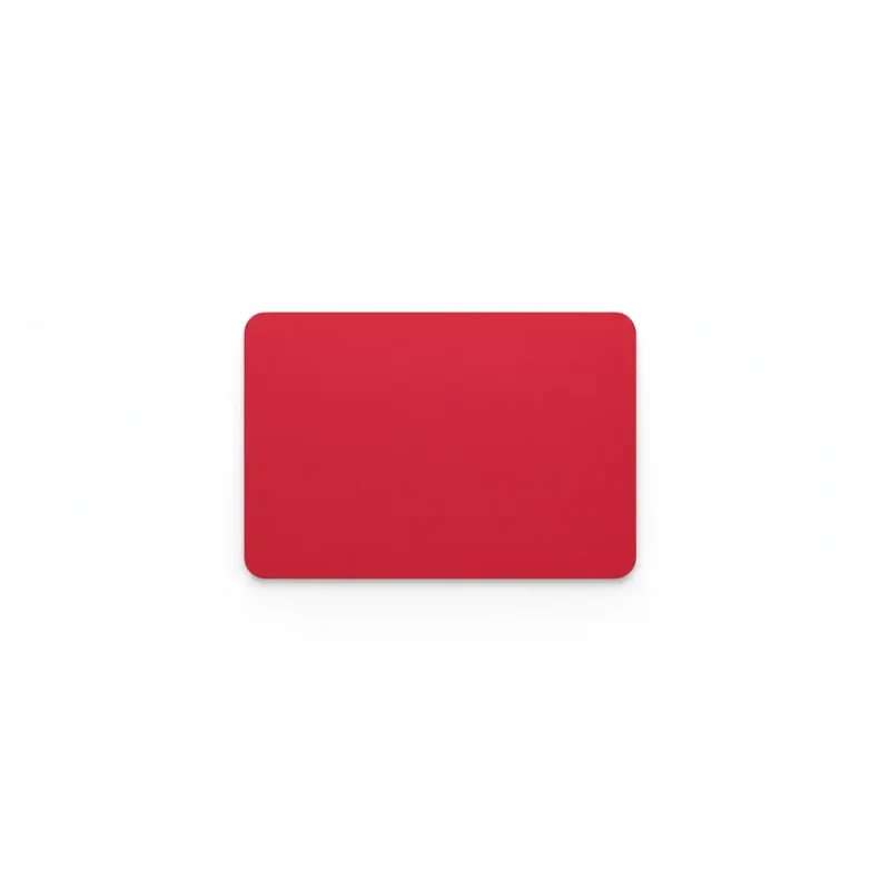 Red Mouse Pad — Minimalist Solid Colour 9.8 × 11.4 in | PopMyPad