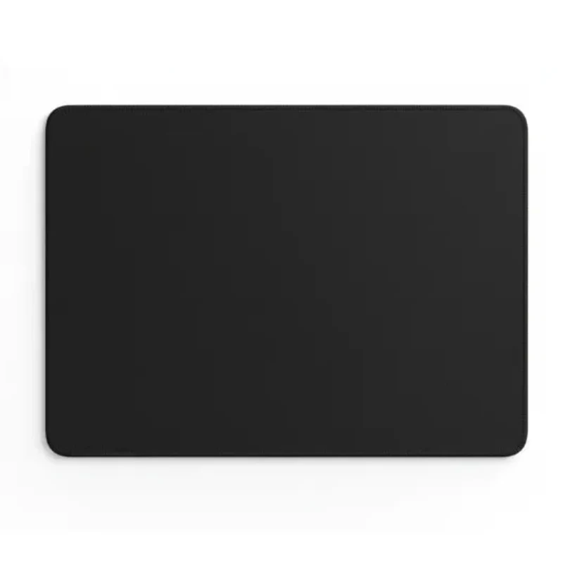 Black Mouse Pad — Minimalist Solid Colour 9.8 × 11.4 in | PopMyPad