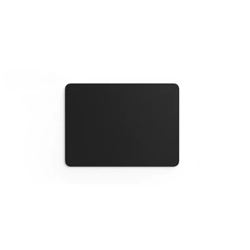 Black Mouse Pad — Minimalist Solid Colour 9.8 × 11.4 in | PopMyPad
