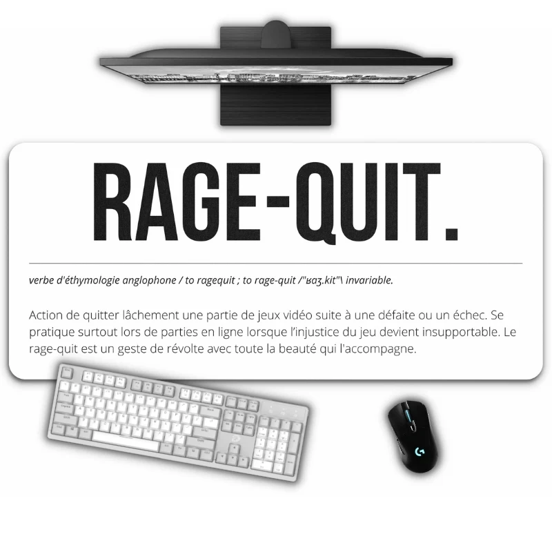 Tapis de Souris "RAGE-QUIT"