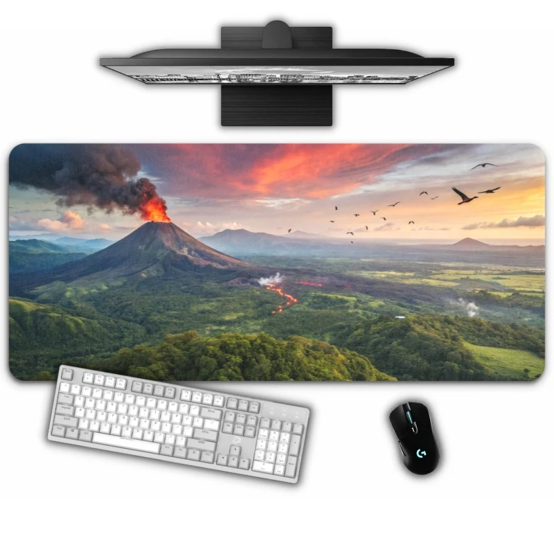 Tapis de Souris "VOLCAN EN ERUPTION"