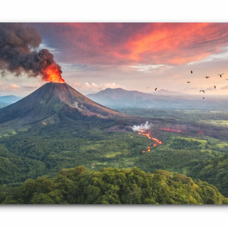 Tapis de Souris "VOLCAN EN ERUPTION"
