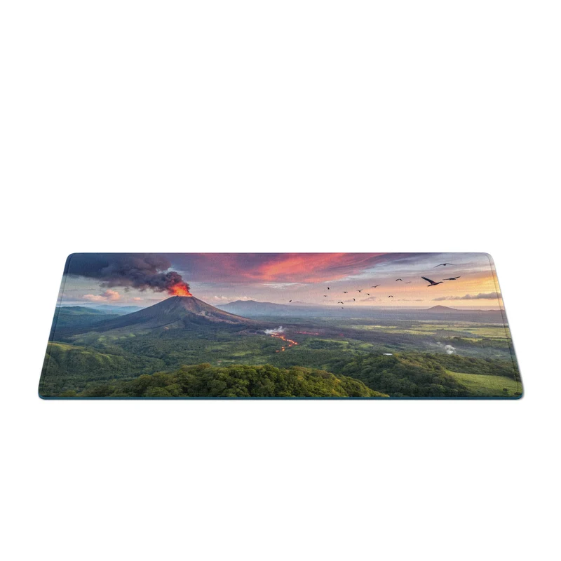Tapis de Souris "VOLCAN EN ERUPTION"