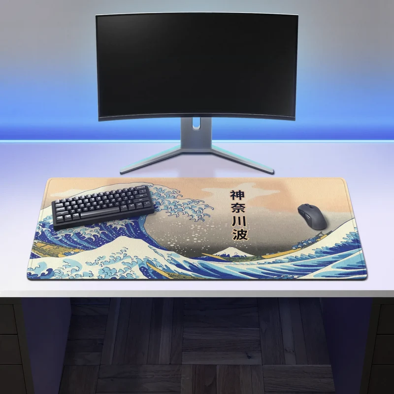 Tapis de Souris "Grande Vague Japonaise de Kanagawa"
