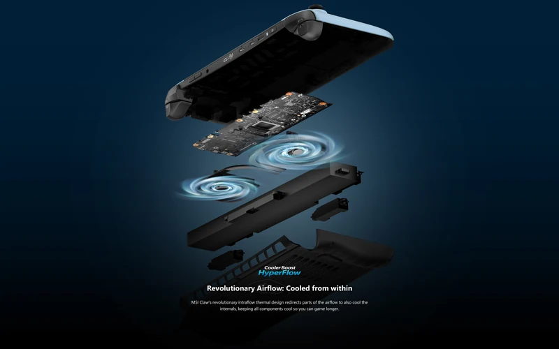 MSI Claw 8 AI+ A2VM Glacier Blue-246FR EDITION LIMITEE