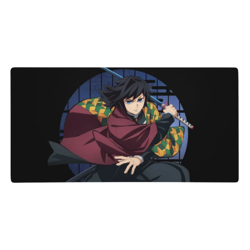 Tapis De Souris Manga Démon Guerrier Haori Bicolore