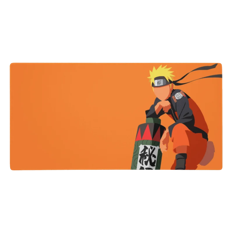 Tapis De Souris Anime Ninja Orange