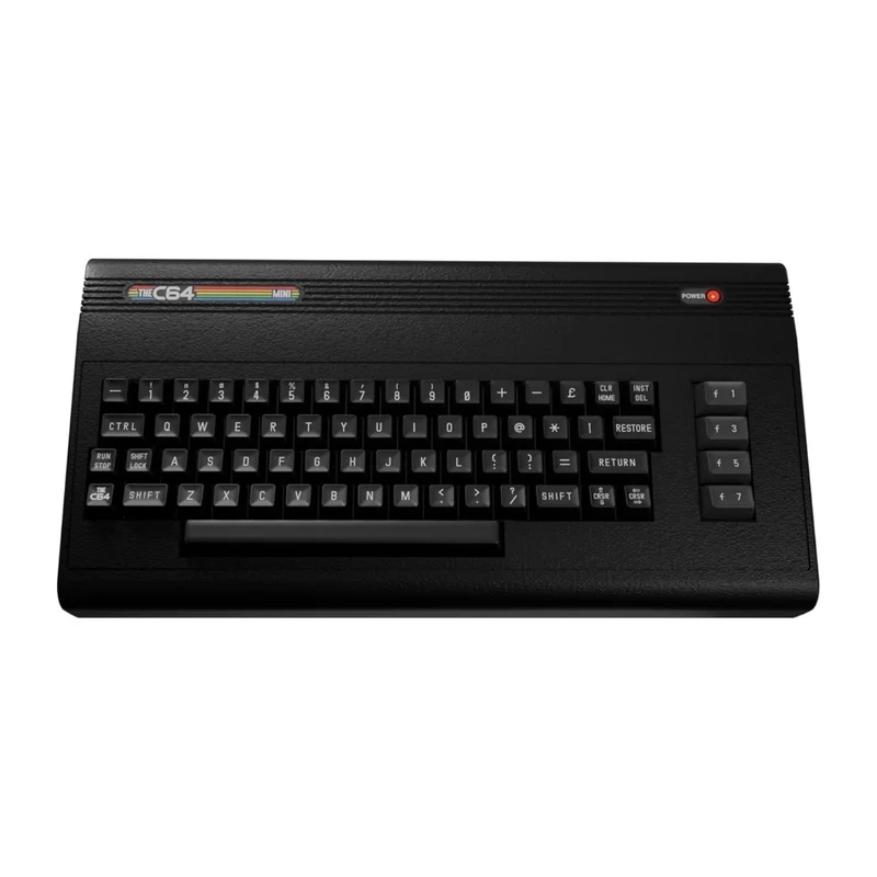 THEC64 Mini Black Edition — réplique au 1/2 du Commodore 64, 25 jeux modernes et joystick fourni