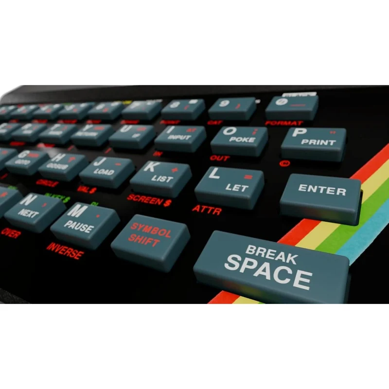 The Spectrum — réplique pleine taille du ZX Spectrum, clavier fonctionnel et 48 jeux intégrés