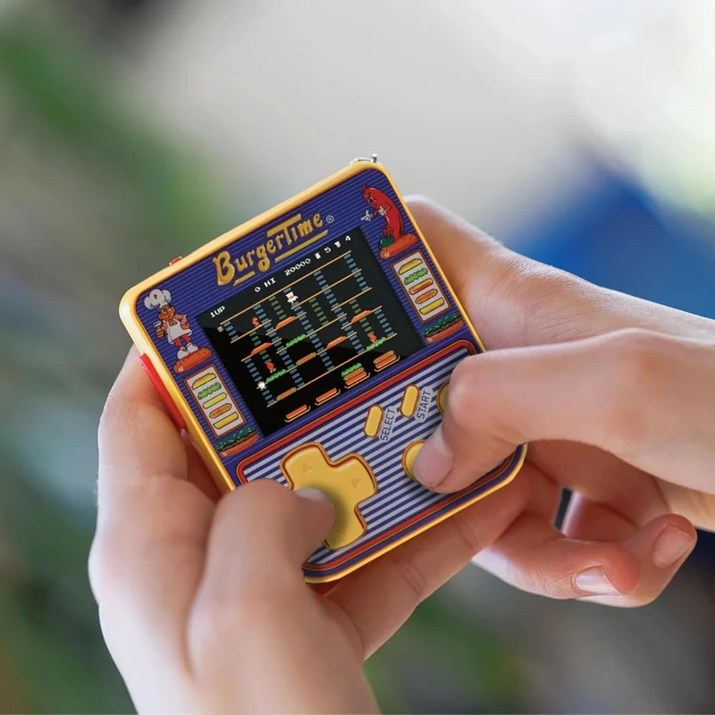 Super Micro — mini console porte-clés à jeux d'arcade intégrés, écran couleur 2 pouces