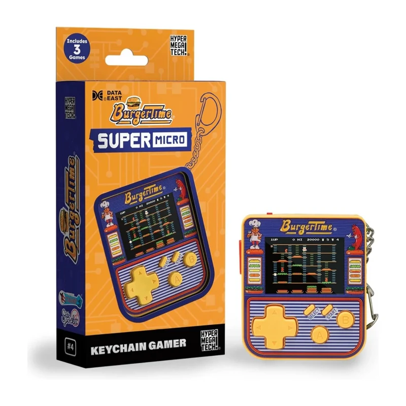 Super Micro — mini console porte-clés à jeux d'arcade intégrés, écran couleur 2 pouces