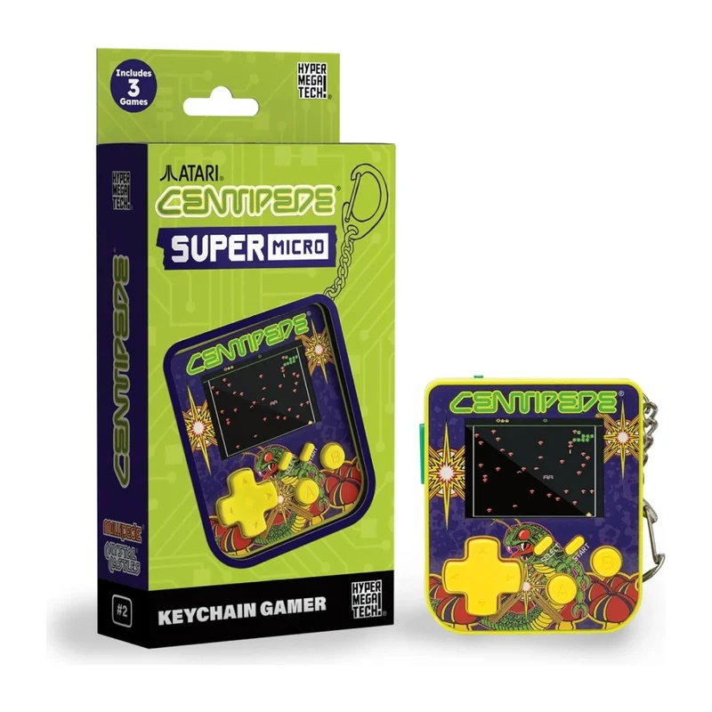 Super Micro — mini console porte-clés à jeux d'arcade intégrés, écran couleur 2 pouces