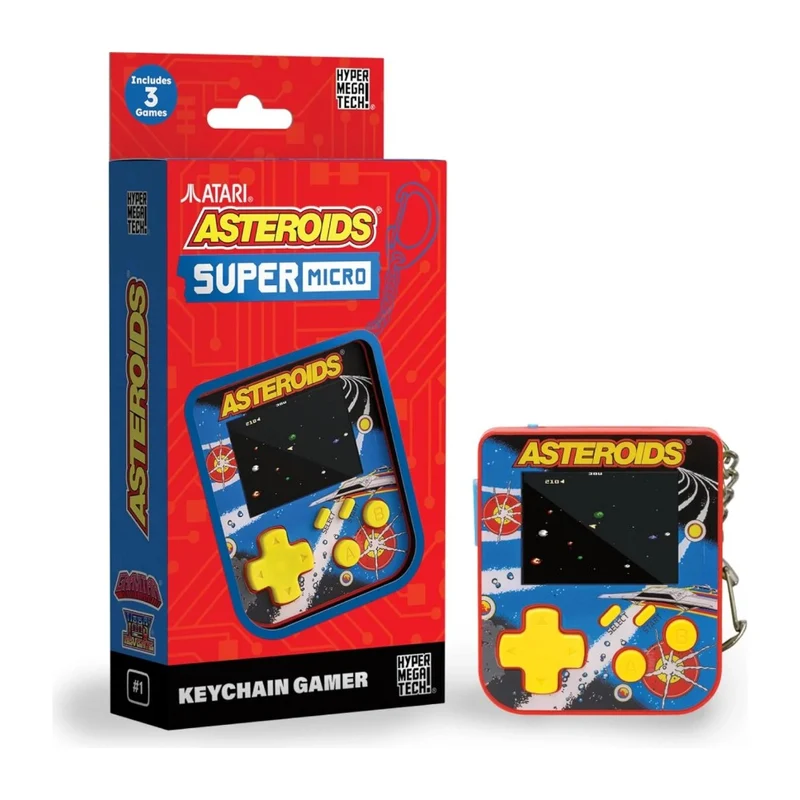 Super Micro — mini console porte-clés à jeux d'arcade intégrés, écran couleur 2 pouces