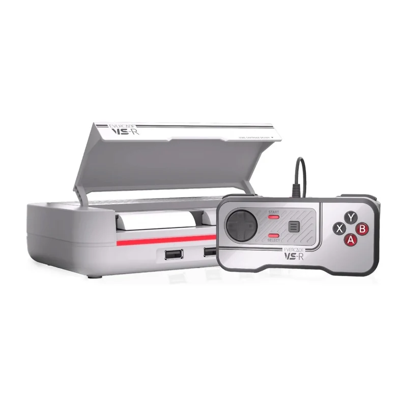 Evercade VS-R — console de salon HDMI à double port cartouche, jusqu'à 4 joueurs