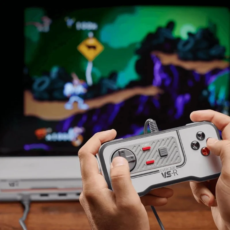 Evercade VS-R — console de salon HDMI à double port cartouche, jusqu'à 4 joueurs