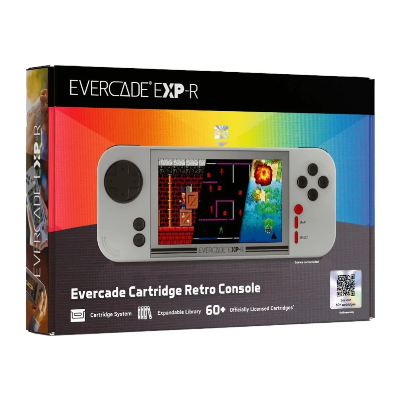 Evercade EXP-R — console de poche à cartouches Evercade, écran IPS 4,3 pouces et mode TATE