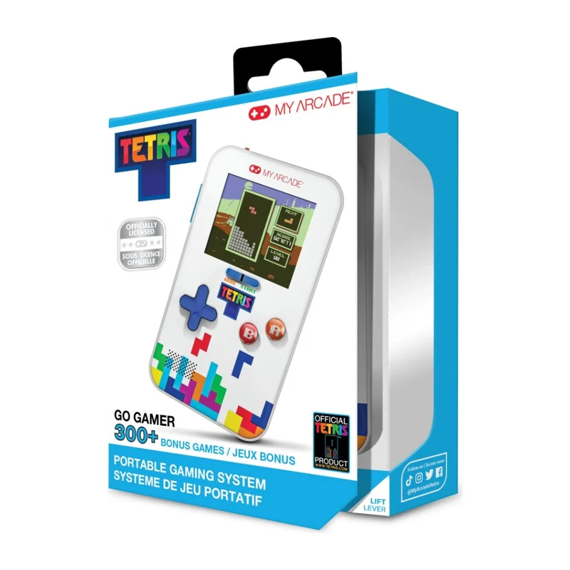 Go Gamer Tetris My Arcade — console de poche à écran 2,5 pouces, Tetris et 300 jeux bonus