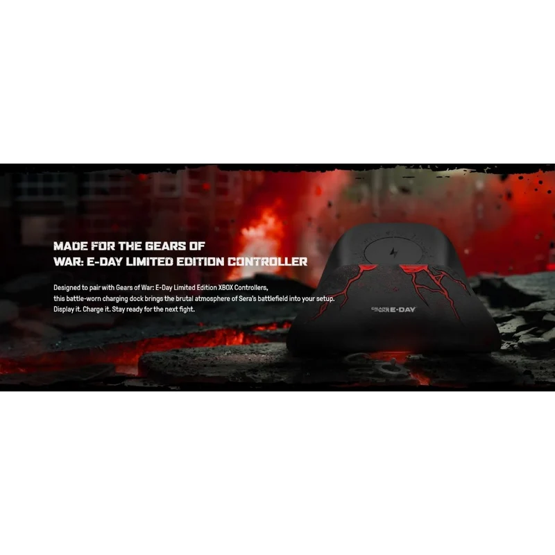 Dock de charge 8BitDo pour manette Xbox — édition Gears of War: E-Day, batterie 1000 mAh fournie
