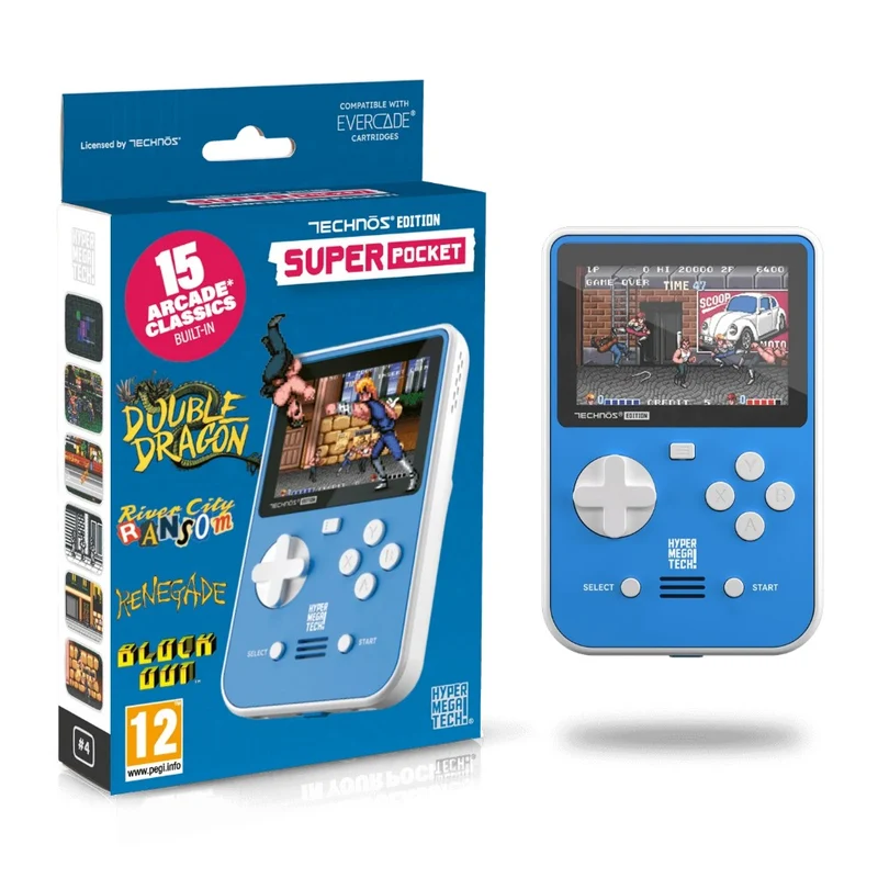 Super Pocket Evercade — console portable à jeux intégrés et port cartouche Evercade