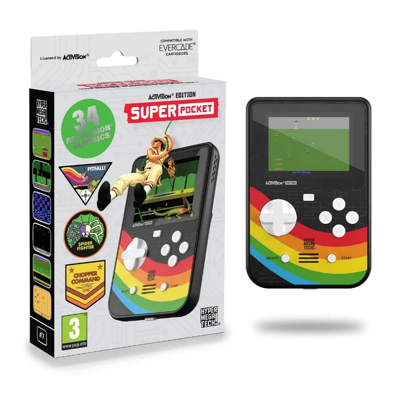 Super Pocket Evercade — console portable à jeux intégrés et port cartouche Evercade