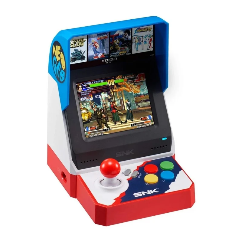 Neo Geo Mini — console arcade à écran 3,5 pouces, 40 jeux SNK intégrés et sortie HDMI
