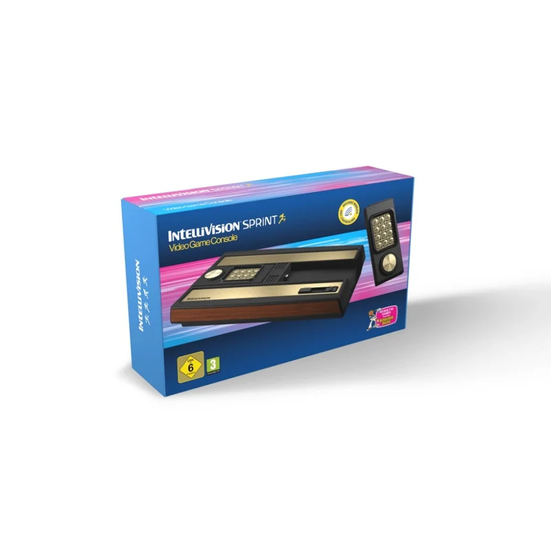 Intellivision Sprint — console de salon HDMI, 45 jeux intégrés et 2 manettes sans fil