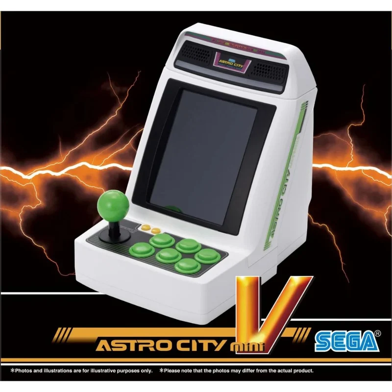 Astro City Mini V — mini borne d'arcade verticale à écran 4,6 pouces, 22 jeux intégrés