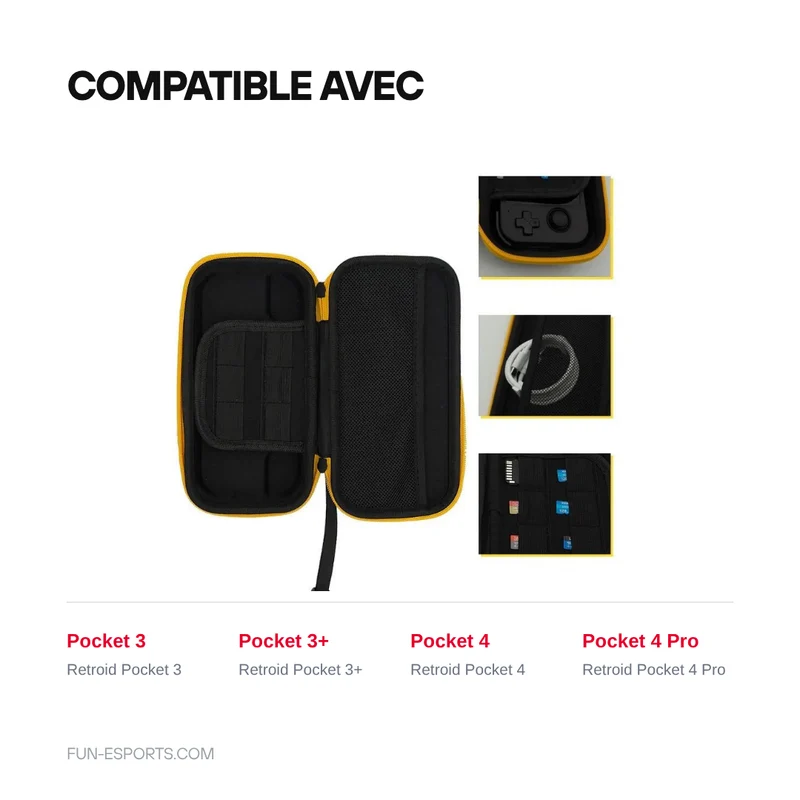Housse Retroid Pocket 3, 3+, 4 et 4 Pro — verre trempé en option