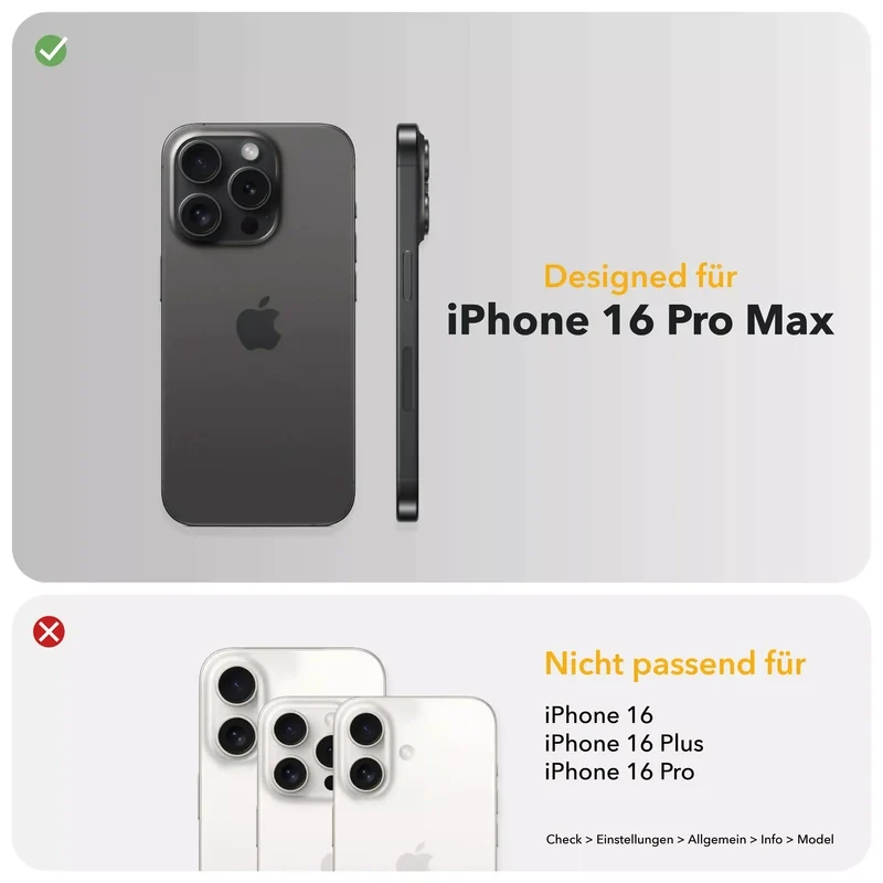 iPhone 16 Pro Max Housse en cuir Vegan