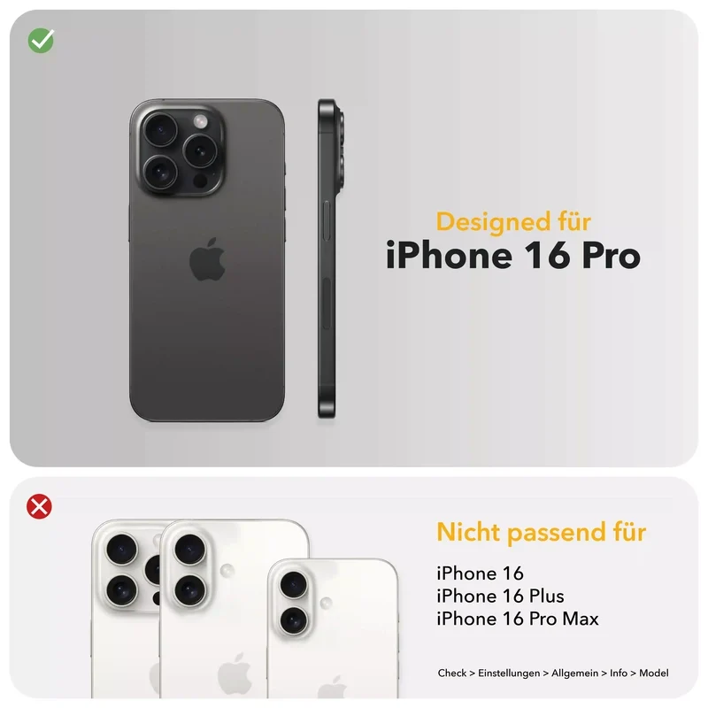 iPhone 16 Pro étui en cuir Vegan