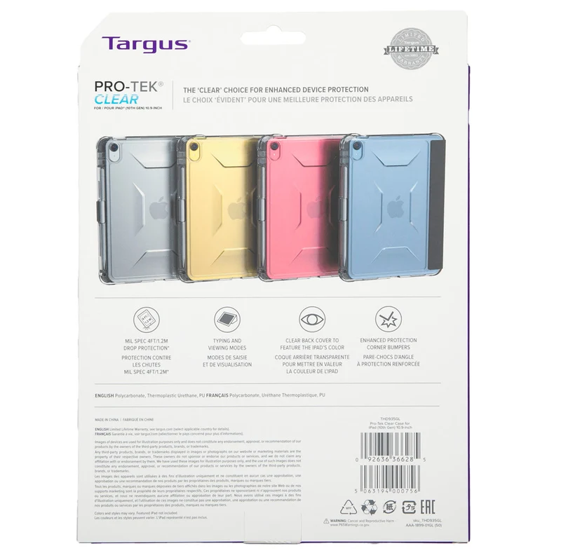 Pro-Tek® Clear Case pour iPad® (A16) et iPad (10th gen.) 10.9-inch