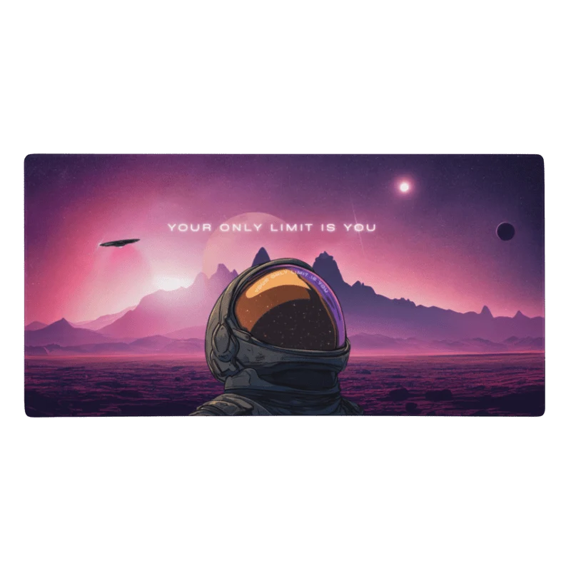 Tapis De Souris Gamer Astronaute Violet