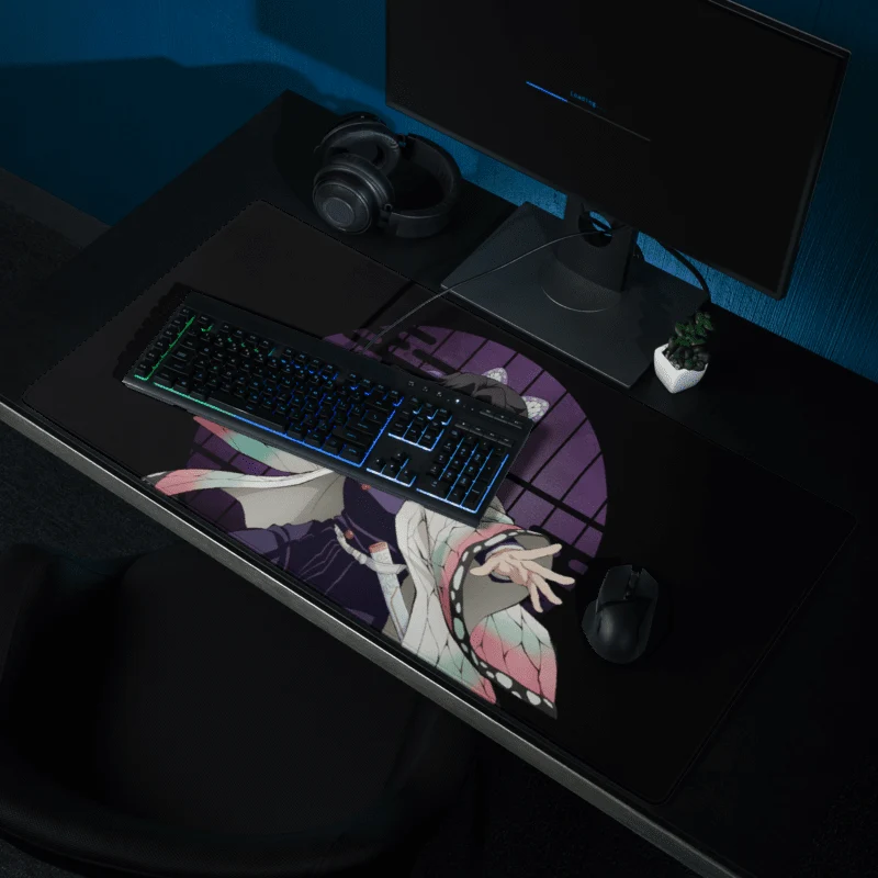 Tapis De Souris Manga Démon Guerrière Haori Papillon