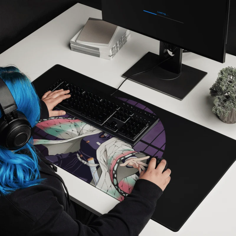 Tapis De Souris Manga Démon Guerrière Haori Papillon