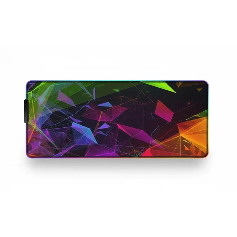 XXL Geometric Gaming Mouse Pad — Polygon Constellation | PopMyPad