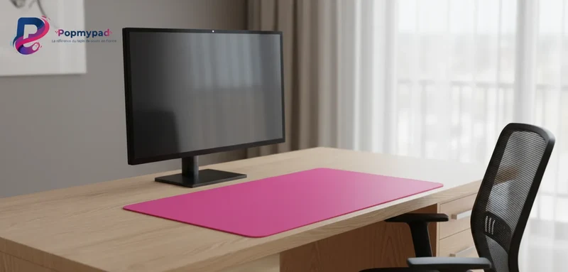 Pink XXL Mouse Pad — Vibrant Pink Desk Mat | PopMyPad