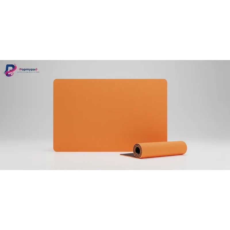 Orange XXL Mouse Pad — Vibrant Orange Large Format | PopMyPad