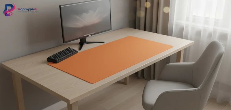Orange XXL Mouse Pad — Vibrant Orange Large Format | PopMyPad