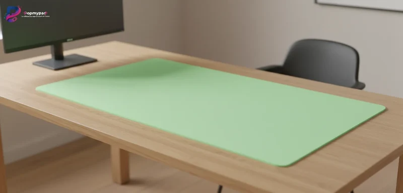 Tapis de Souris XXL Vert — Vert Clair Pastel Deskmat | PopMyPad