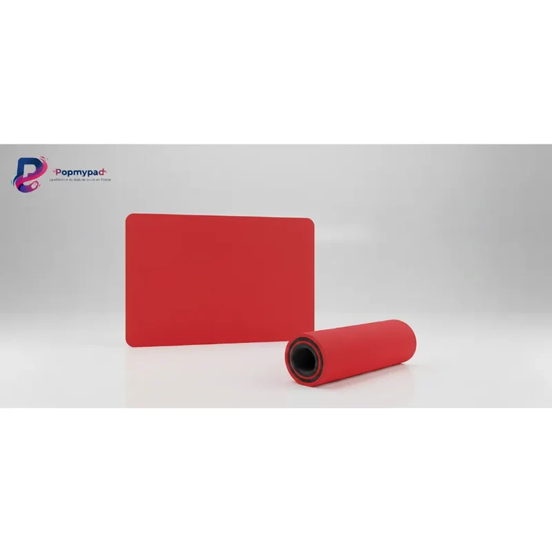 Red XXL Mouse Pad — Passion Red Desk Mat | PopMyPad