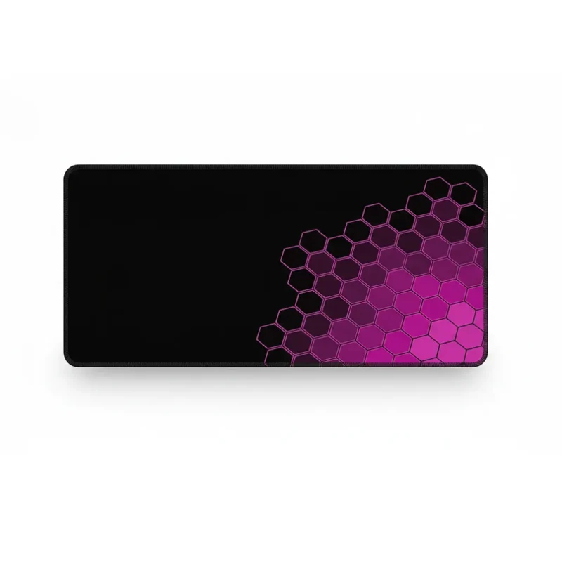 XXL Geometric Mouse Pad — Magenta & Purple Hive | PopMyPad