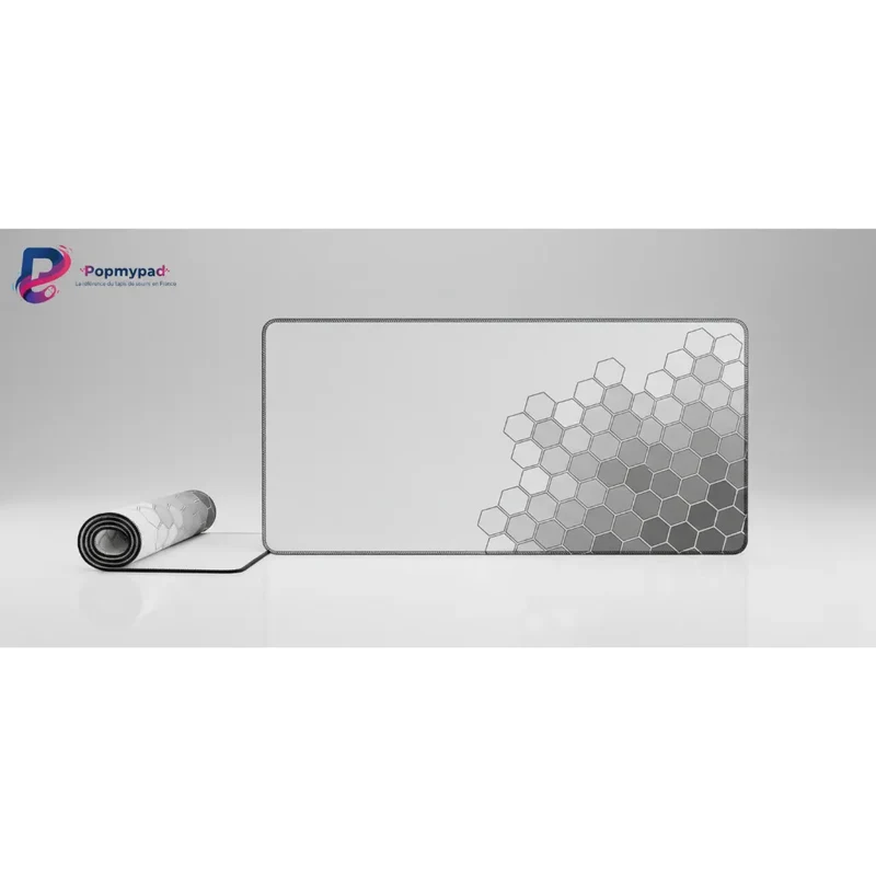 XXL Geometric Mouse Pad — Honeycomb Evolution Hexagons | PopMyPad
