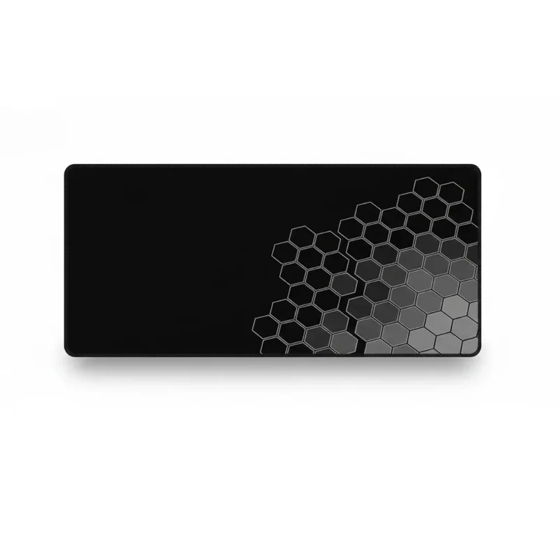 XXL Geometric Mouse Pad — Monochrome Hexa-Core | PopMyPad
