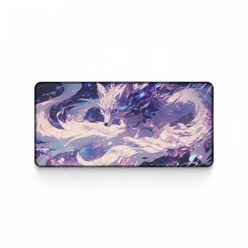 XXL Fox Mouse Pad — Nebula and Constellations | PopMyPad