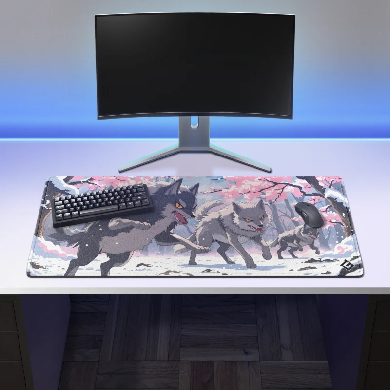 Tapis de Souris "MEUTE DE LOUPS AU JAPON"