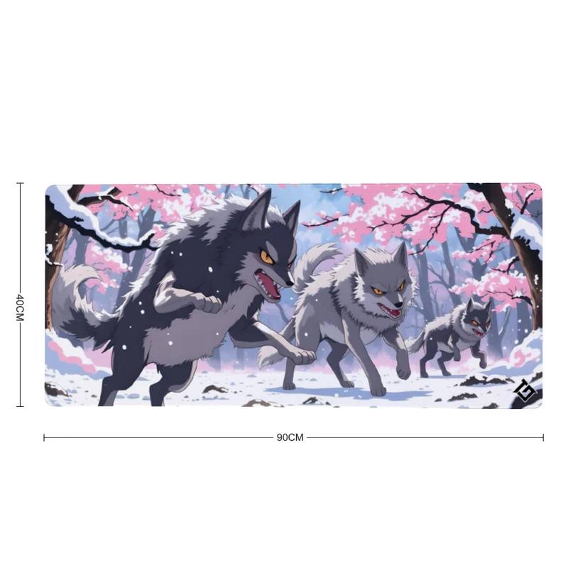 Tapis de Souris "MEUTE DE LOUPS AU JAPON"